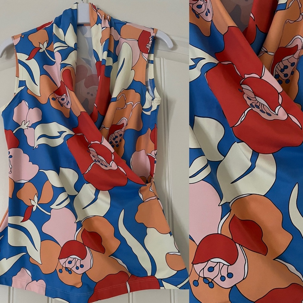 NBW J.McLaughlin Vneck Top sz S